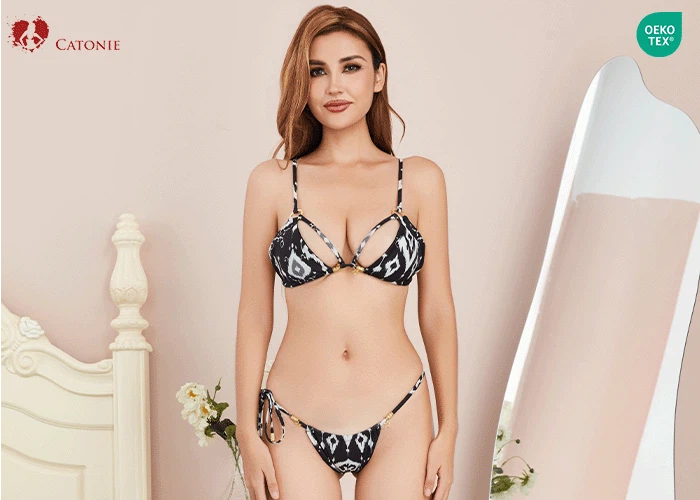 Black White Striped Swimsuit Black White Striped Swimsuit